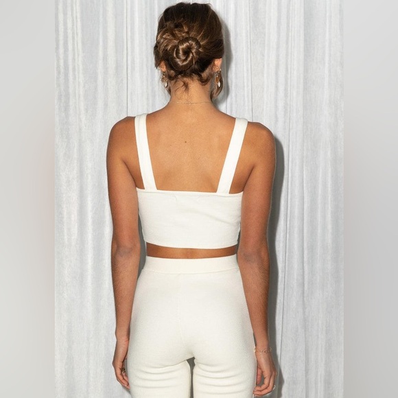 NWT Peppermayo Jaide Organic Cotton Rib Corset Top - Ivory - L - Picture 6 of 10